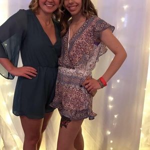 Romper from Francesca‘s paisley print